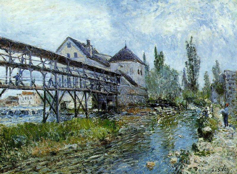 Alfred Sisley Provencher's Mill at Moret China oil painting art
